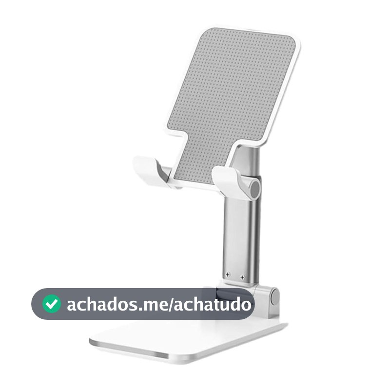 Suporte Universal Para Celular Portátil Mesa Escritório Branco MS213