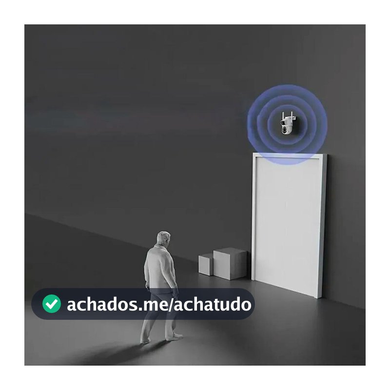 Câmera Wifi Casa Dupla Inteligente Externa - RELET - Câmera Inteligente - Magazine Palomadutra