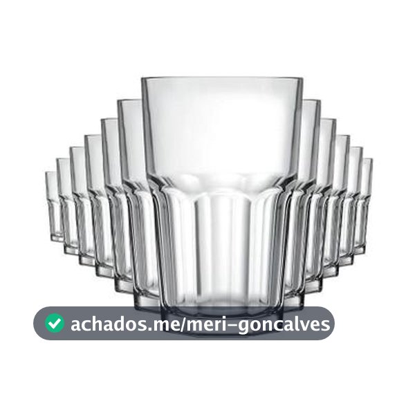 kit Copos Vidro 360ml Suco Água Refri Kit C/ 6pcs Vidro Reforçado