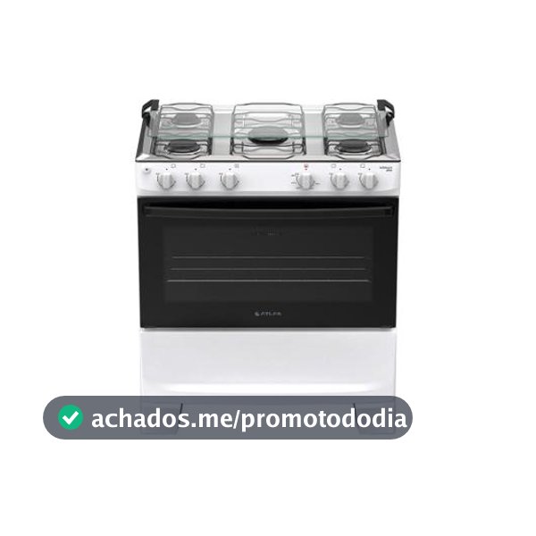 Fogão 5 Bocas Atlas Branco Mônaco Plus