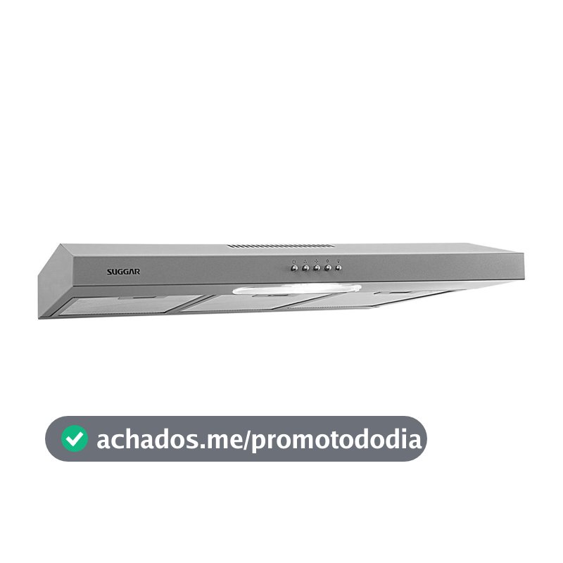 Depurador e Exaustor Suggar Slim 80cm Prata 3 Velocidades Dupla Filtragem - Depurador de Ar - Magazine In_2881672