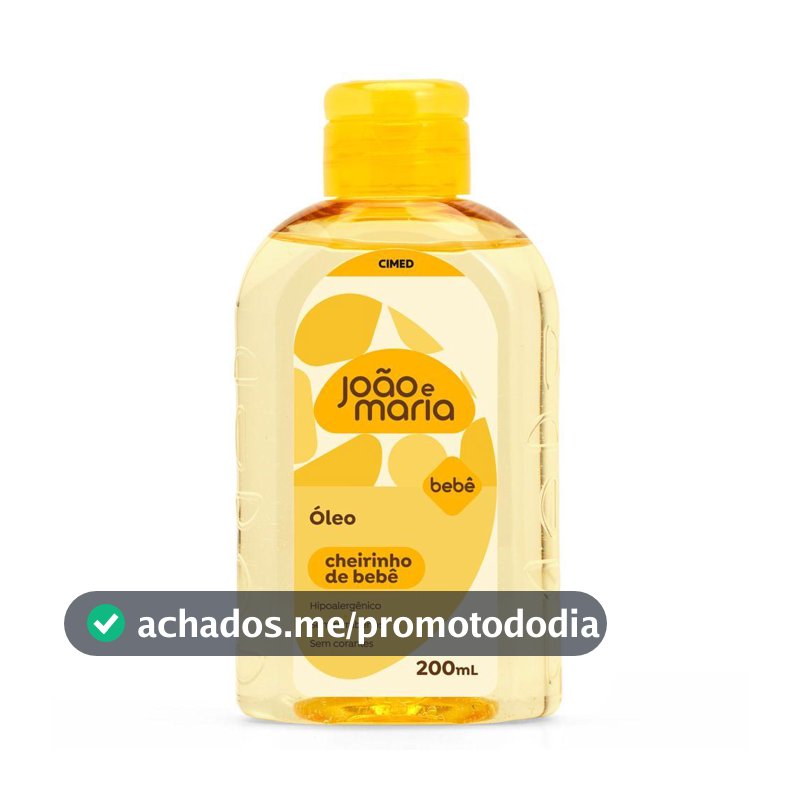 Óleo João e Maria Bebê Cheirinho de Bebê 200ml