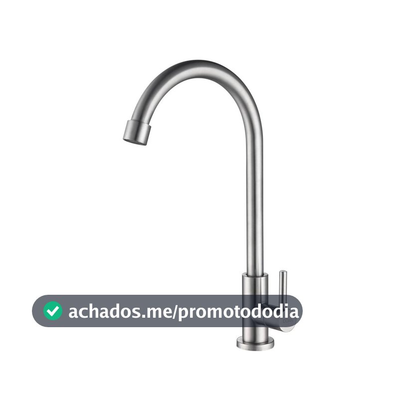 Torneira Cozinha Inox Giratória Mesa Longa NOX02 Doan