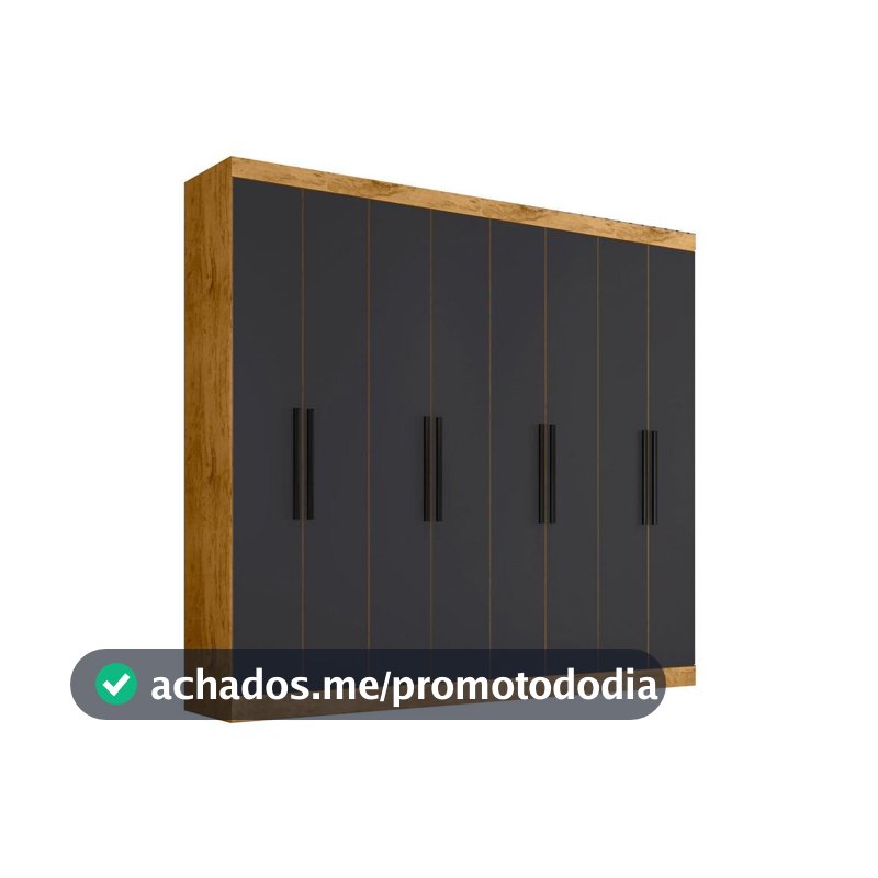 Guarda-roupa Casal 8 Portas 4 Gavetas
