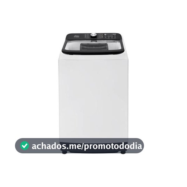 Lavadora de Roupas Midea 13kg Cesto Inox 13 Programas de Lavagem Branca Wave Agitator - Máquina de Lavar
