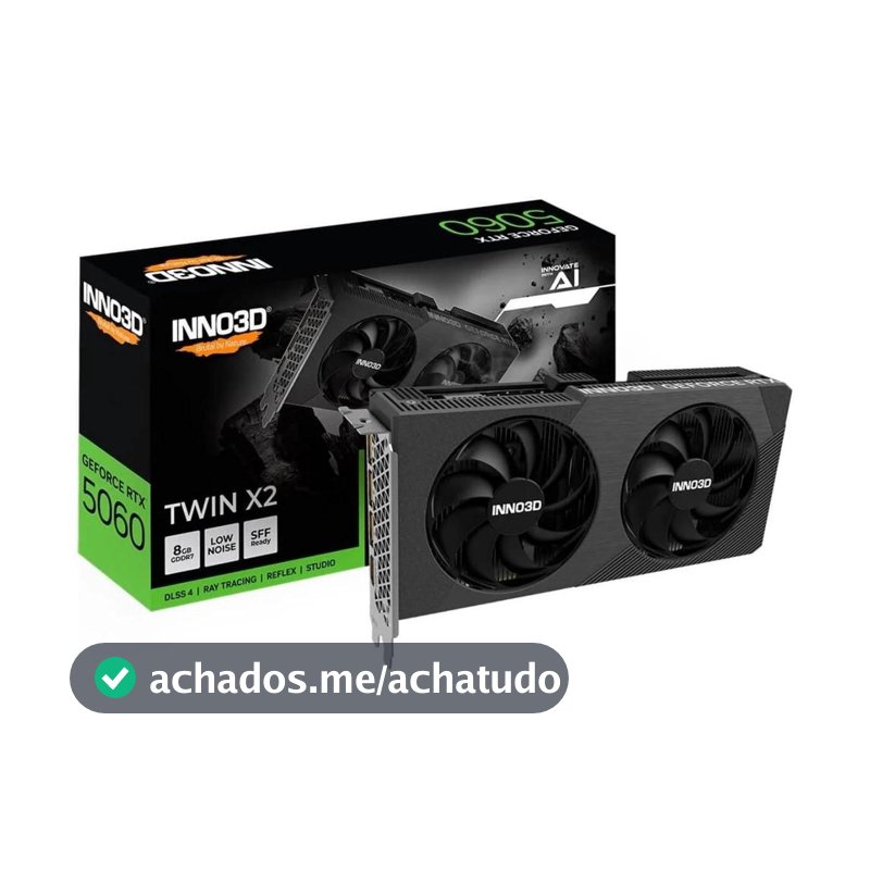Placa de video rtx5060 8gb gdddr7 128bits inno3d twin x2