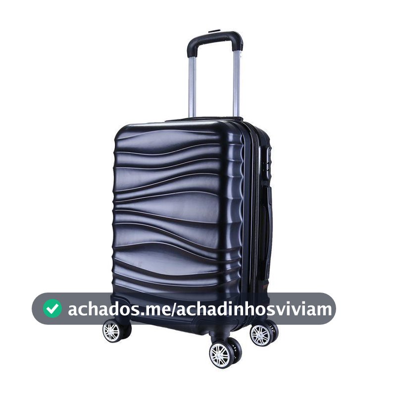 Mala de Viagem Média 65x42x26 Em Abs C/ Rodinhas 360º