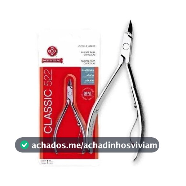 Alicate de Cuticula Mundial Classic - Alicate de Unha