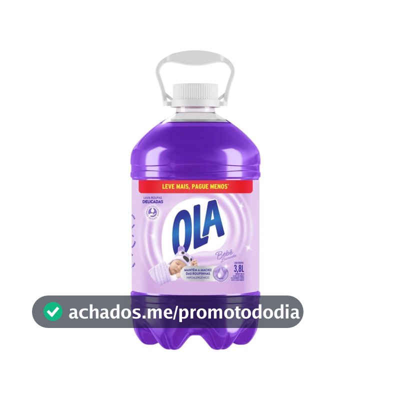 Lava Roupas Líquido Ola Bebê Lavanda 3,8L