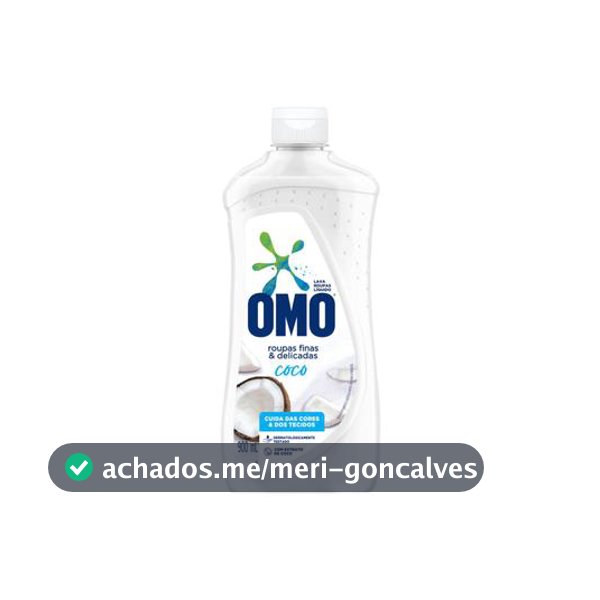 Sabão Líquido Omo Roupas Finas e Delicadas Coco 900ml