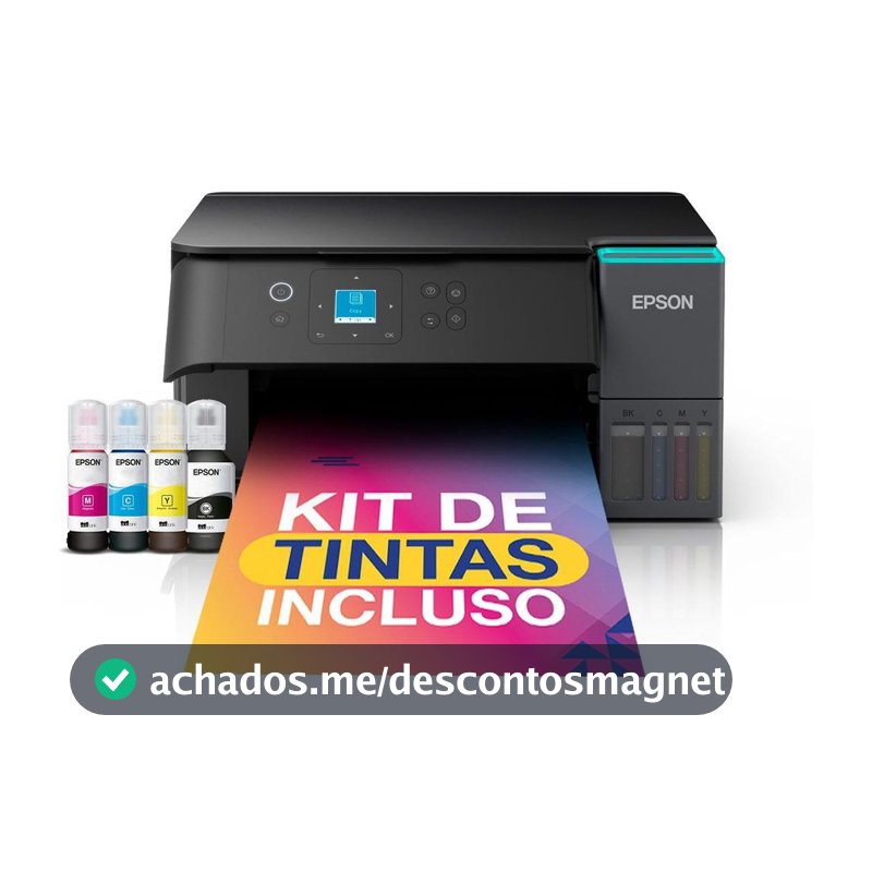 Impressora Multifuncional Epson EcoTank L4360 Tanque de Tinta Frente e Verso Automático Colorida Wi-Fi USB