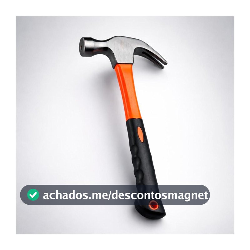 Martelo de Unha Cabeça de Aço para Marcenaria e Obras - Mega prime - Ferramentas Manuais