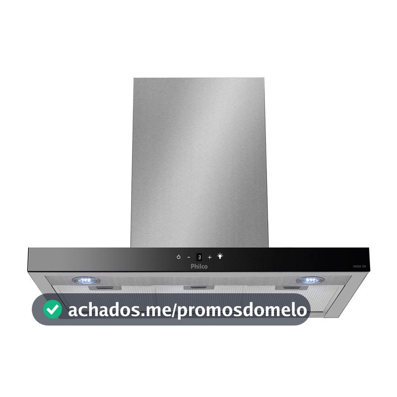 Coifa Philco 90cm Exaustor e Depurador Painel Touch PCO90I - Coifas e Depuradores - Magazine In_2936609