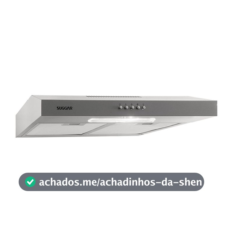 Depurador E Exaustor De Ar Suggar Slim 60cm 3 Velocidades Prata