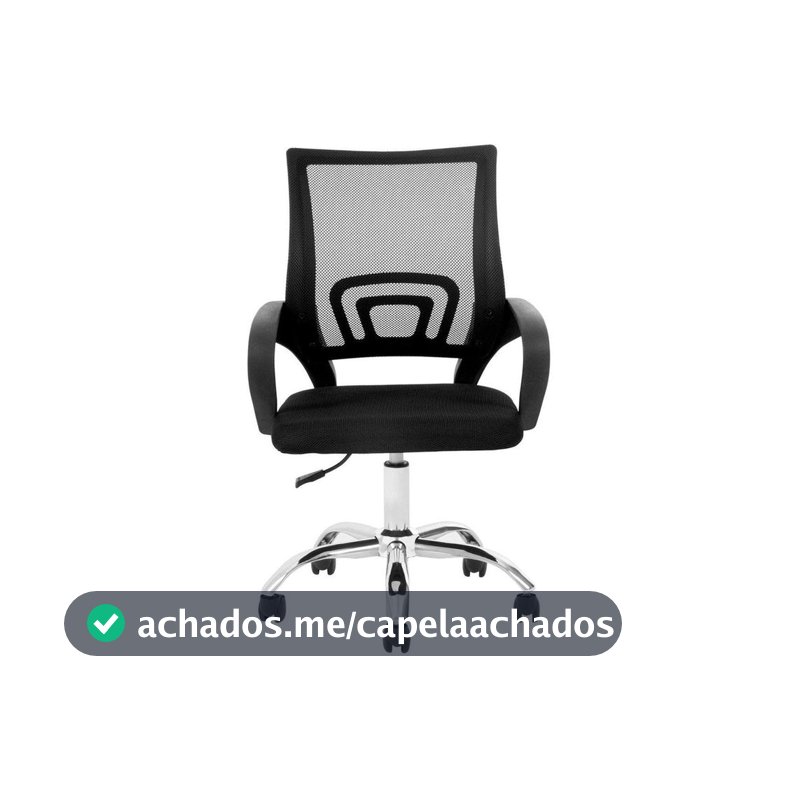 Cadeira de Escritório Diretor Giratória Preta DIR-002B Otello