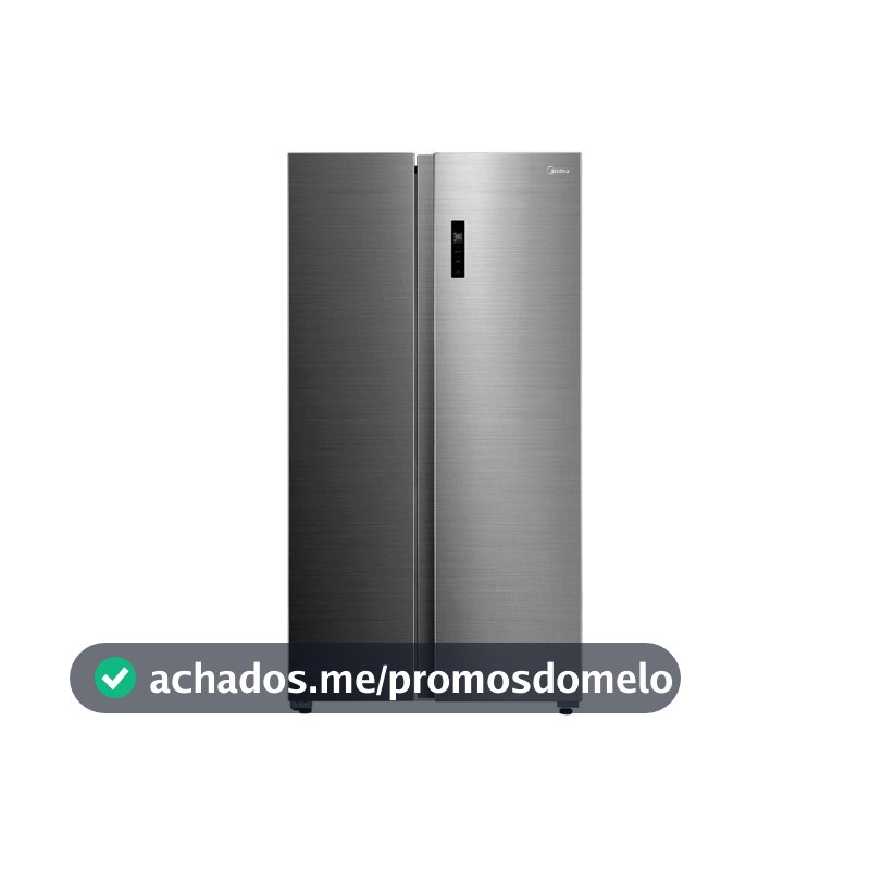 Geladeira/Refrigerador Midea Smart Frost Free Side by Side Inox 511L MDRS710FGD46