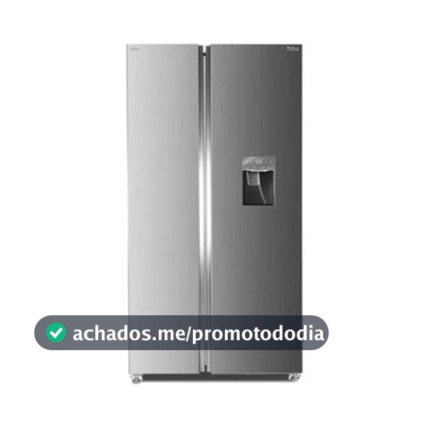 Refrigerador e geladeira 434l philco eco inverter side by side 220v
