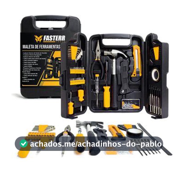 Kit Ferramentas 142 Peças com Maleta FST142 - Fasterr Tools
