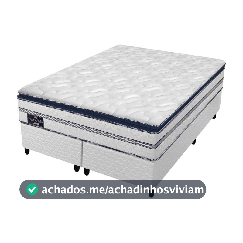 Cama Box Queen (Box + Colchão) Gazin de Mola