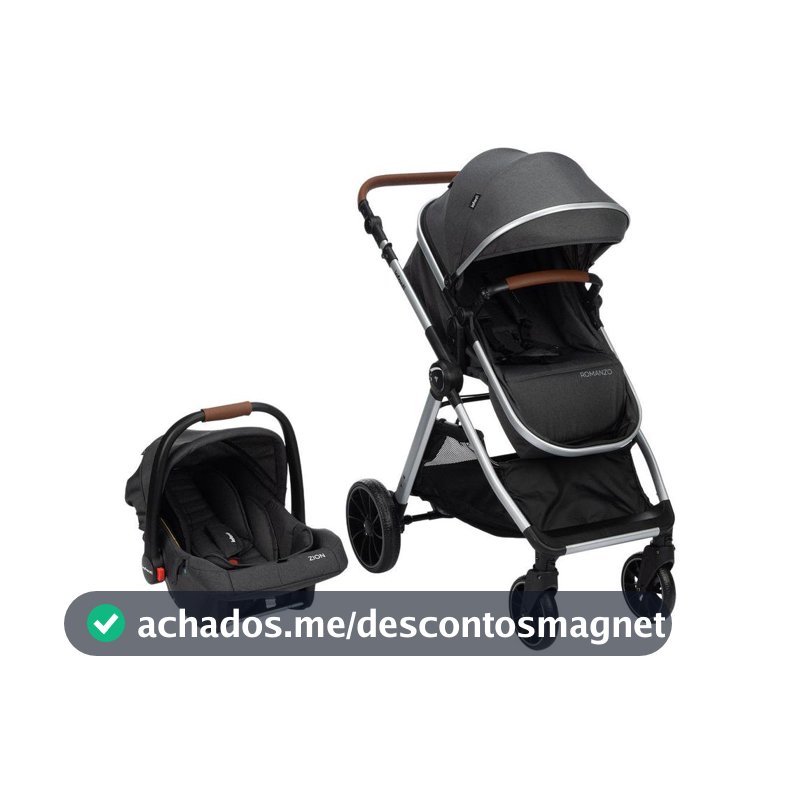 Carrinho de Bebê com Bebê Conforto Reversível Infanti Romanzo Duo 0 a 15kg - Carrinho de Bebê