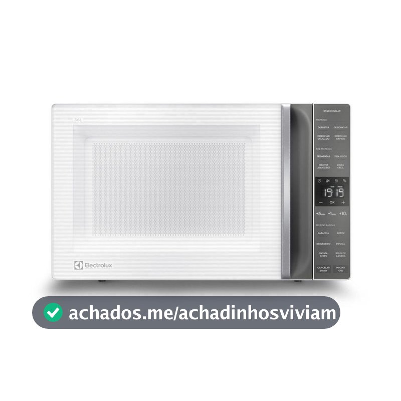 Micro-ondas Electrolux 36L Branco e Cinza ME36B - Micro-ondas - Magazine Sacafarelli