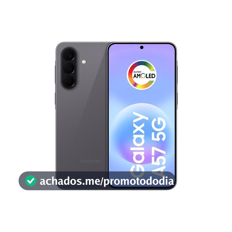 Celular Samsung Galaxy A57 256GB 5G 8GB RAM Cinza 6,7" Câm Tripla + Selfie 12MP - Galaxy A57 - Magazine Walleskaricardo