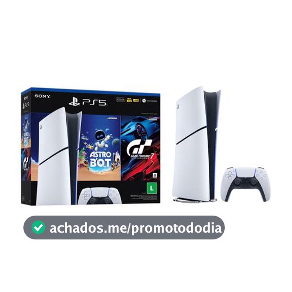 PlayStation 5 Edição Digital 825GB 1 Controle Branco Sony com 2 Jogos - PS5 / Playstation 5