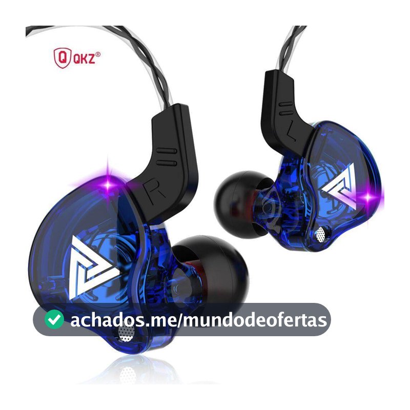 Fone De Ouvido Qkz Ak6 Gamer Dj In Ear C/case Pronta Entrega