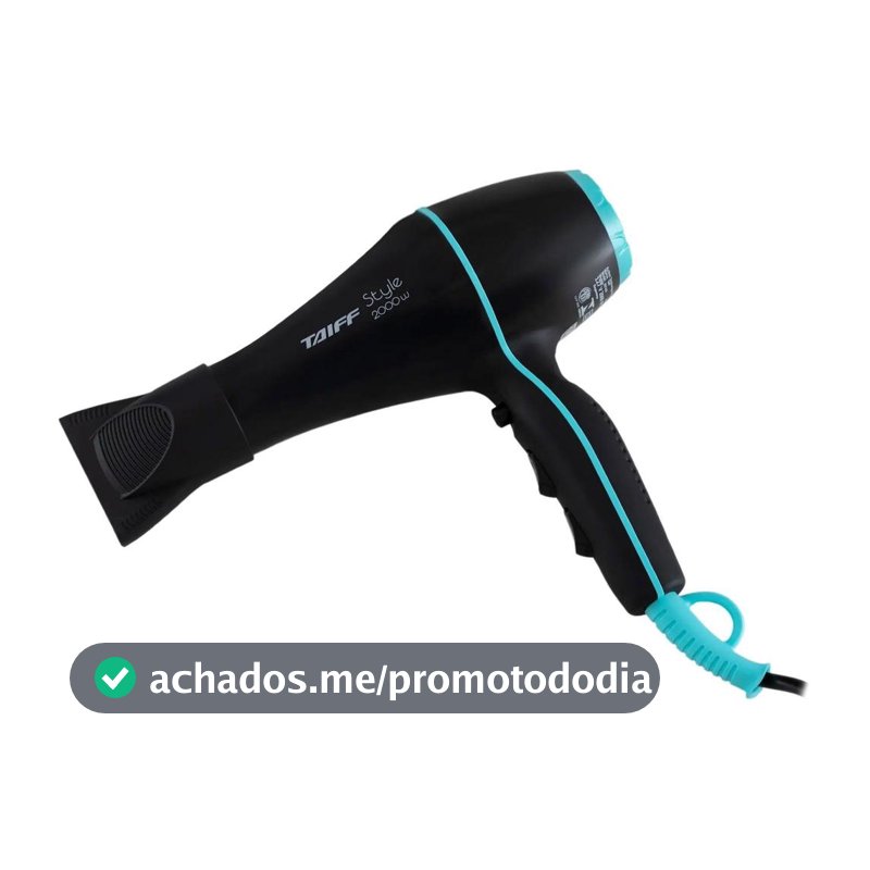 Secador de Cabelo Taiff Style Preto 2000W