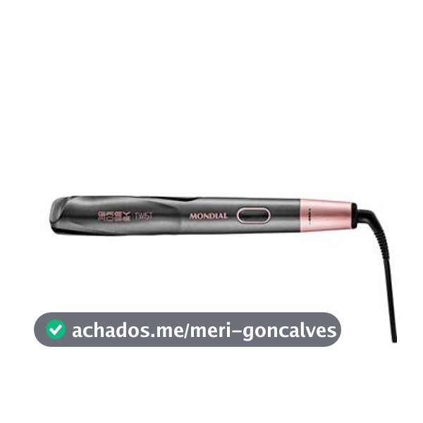 Prancha Alisadora Mondial Bivolt Grey Rose Twist P-29 230 - Chapinha / Prancha - Magazine Aeasy