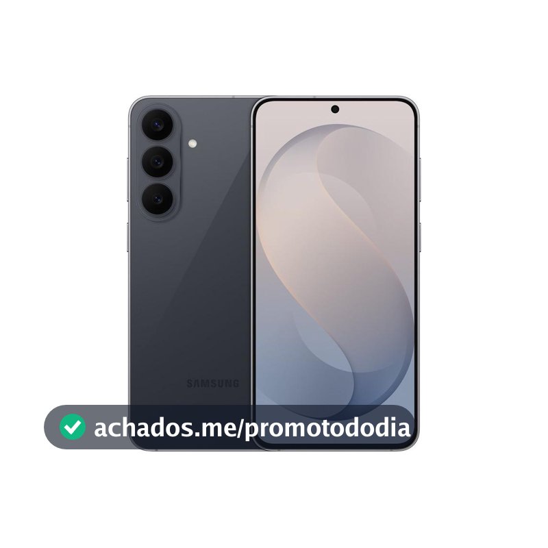 Smartphone Samsung Galaxy S26 FE 128GB 5G 8GB RAM Grafite 6,7" Câm. Tripla + Selfie 12MP