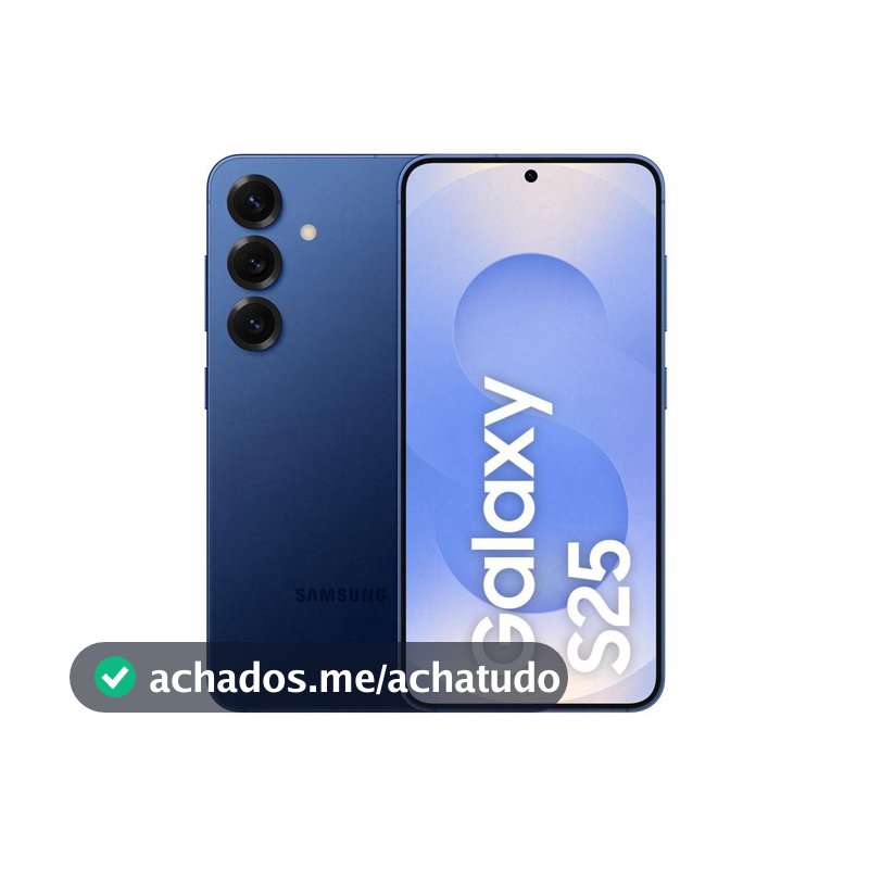 Celular Samsung Galaxy S25 5G 256GB Galaxy AI Azul Marinho 6,2" 12GB RAM Câm. Tripla 50+12+10MP Bateria 4000mAh Dual Chip
