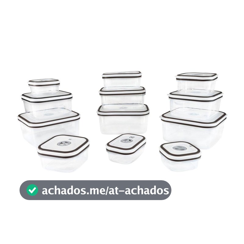 Jogo de Potes de Plástico Herméticos Electrolux