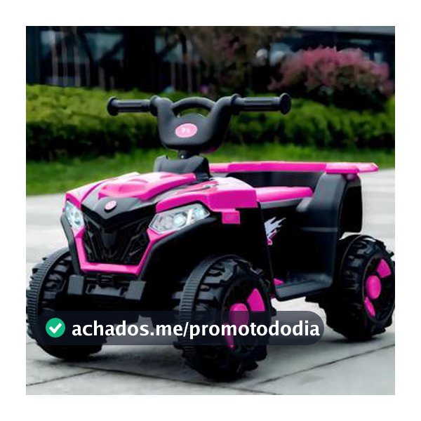 Mini Quadriciclo Elétrico Infantil Rosa Bateria 6 Volts Som e Luz - Brinq Kids - Moto Elétrica Infantil - Magazine Walleskaricardo
