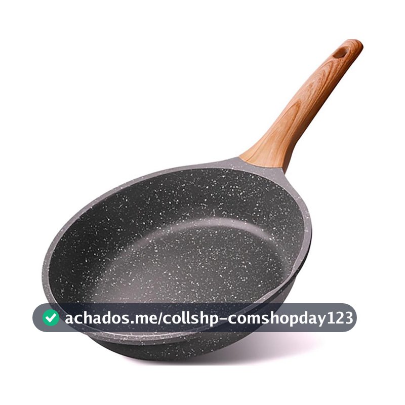 Frigideira Panela De Cerâmica Indução Magnética Ou Gás Compacta Com Cabo Ergonômico Linha Premium - MALIBU - Frigideira