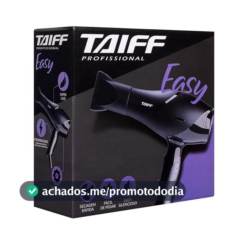 Secador De Cabelo Taiff Easy 1700W Profissional Motor AC 127V