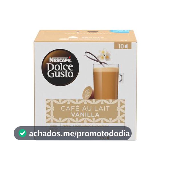Cápsula de Café Baunilha Dolce Gusto Lungo Café au Lait 10 Cápsulas