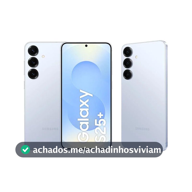 Celular Samsung Galaxy S25+ 5G, 256GB, 12GB RAM, Câmera Tripla de 50+12+10, Tela Grande de 6.7"