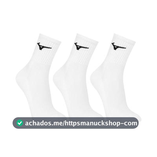 Kit Meias Cano Médio Mizuno Basic 3 Pares