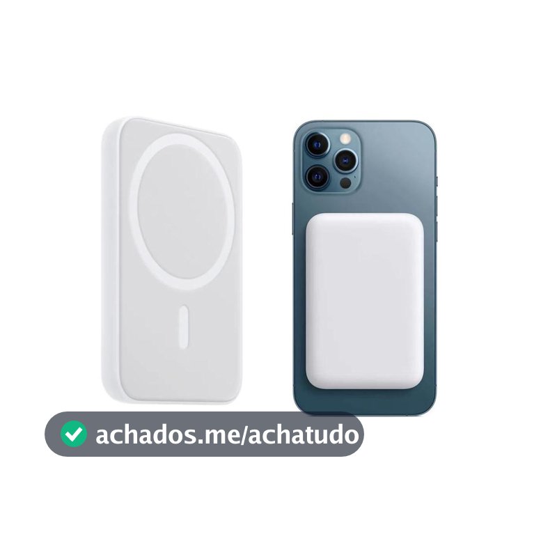 Carregador Portátil Indução Compatível Com iPhone 11 12 13 14