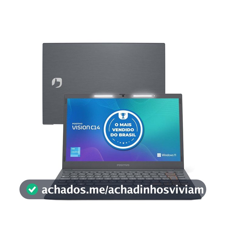 Notebook Positivo Vision C14 Lumina Bar Intel Celeron 4GB 128GB eMMC 14” HD Windows 11 Microsoft 36