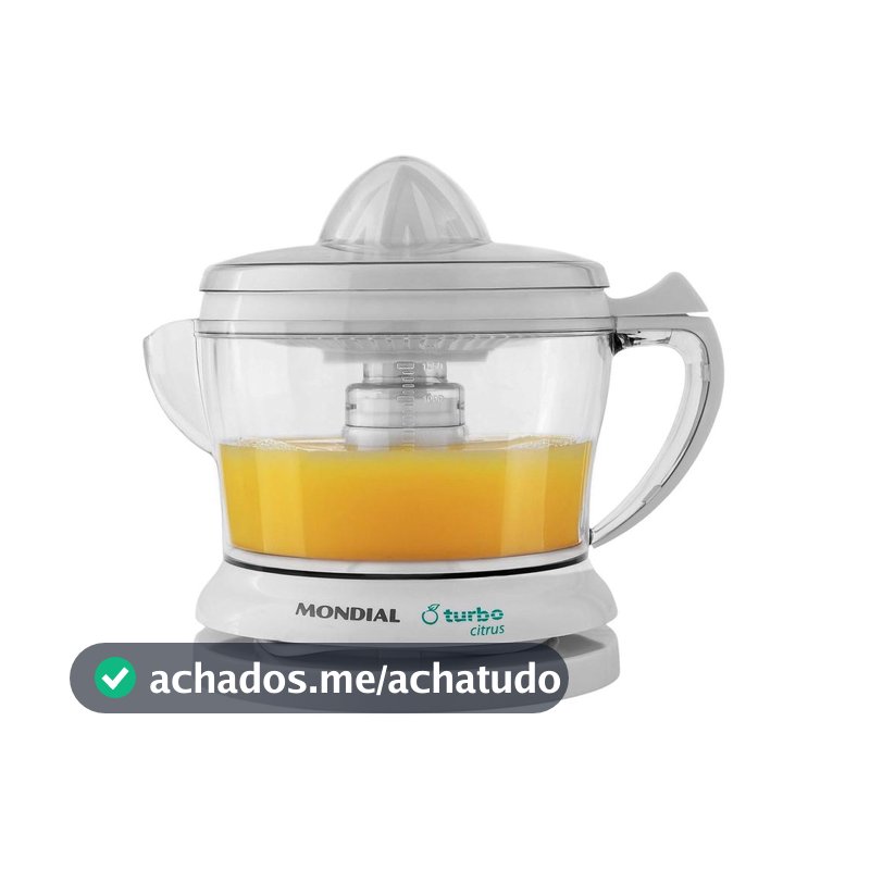 Espremedor de Frutas Mondial Turbo Citrus E-01 Elétrico 25W Branco
