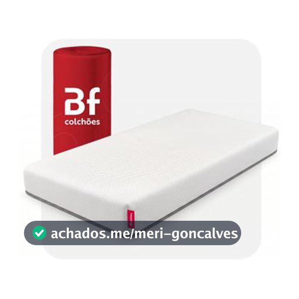 Colchão Solteiro Ortopédico de Espuma D33 a Vácuo 88x188cm BF Colchões