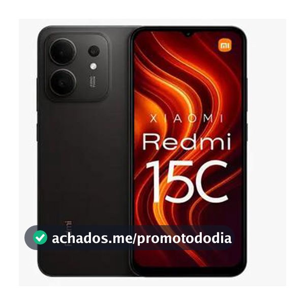 Smartphone Celular Xiaomi Redmi 15C 256GB 8GB RAMBOOST Lançamento 2025 Versão Global 50MP Câmera 120Hz Bateria de 6000mAh Dual SIM Chip - Redmi 15C