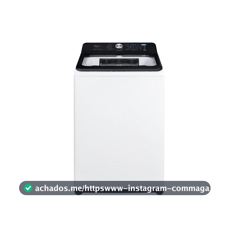Lavadora de Roupas Midea 16kg Cesto Inox 13 Programas de Lavagem Branca MA512W160A/WK04