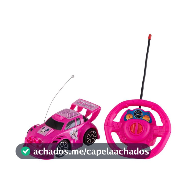 Carrinho de Controle Remoto Disney Minnie - Smart Driver 3 Funções Candide Rosa - Carrinho de Controle Remoto - Magazine Sacafarelli