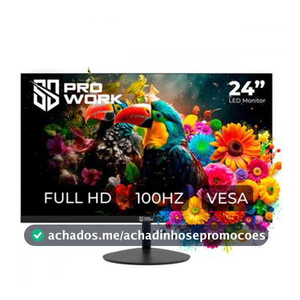 Monitor Safe Gamer ProWork 23,8 Full HD 100Hz HDMI VGA Preto - MO024