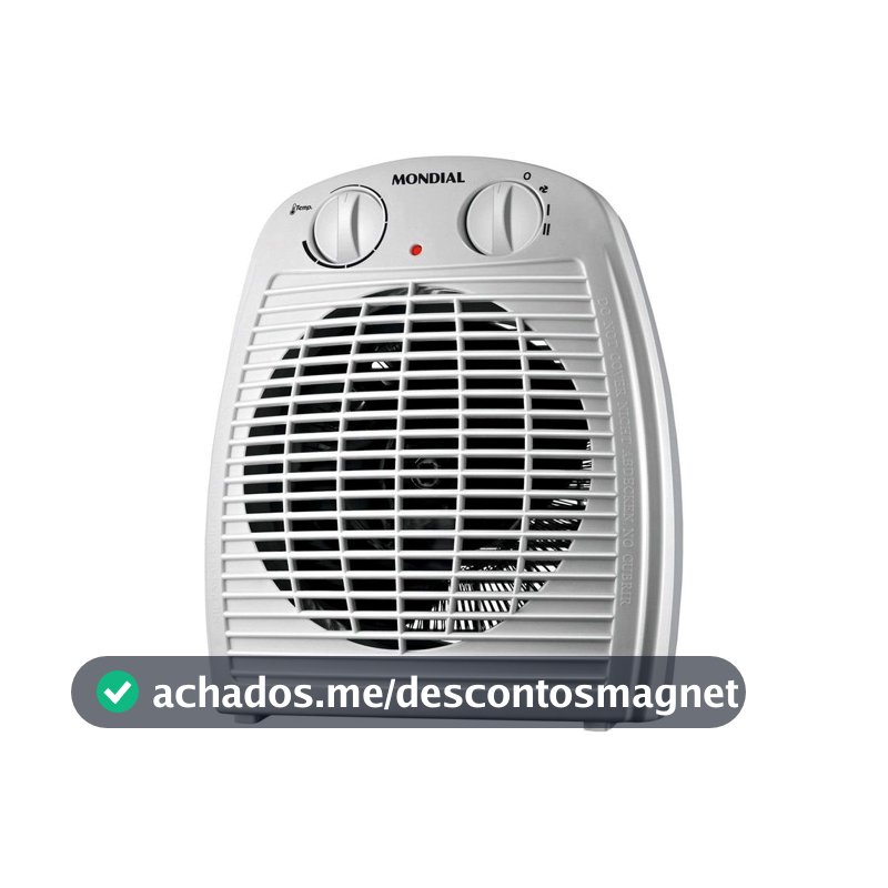 Aquecedor A Ar Mondial Cinza e Branco 2000W A08 - Aquecedor Elétrico - Magazine Promodasheilinha