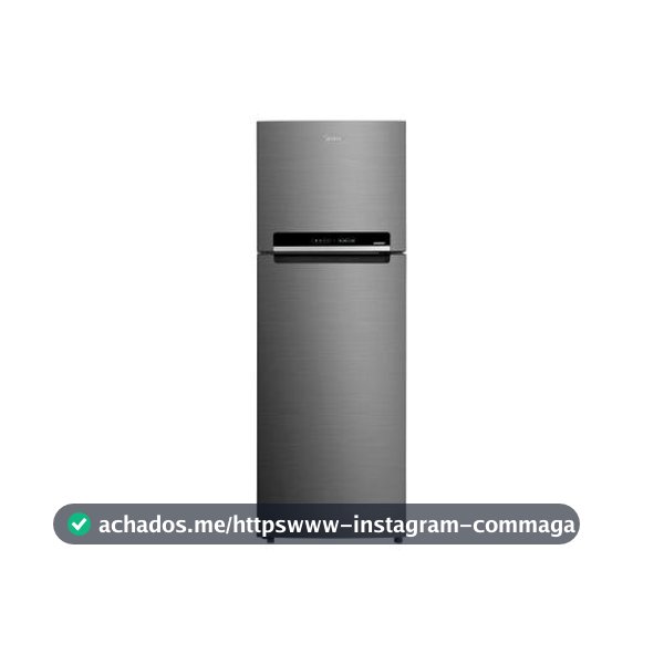 Geladeira/Refrigerador Midea Frost Free Duplex Inox 394L MDRT533EVD462