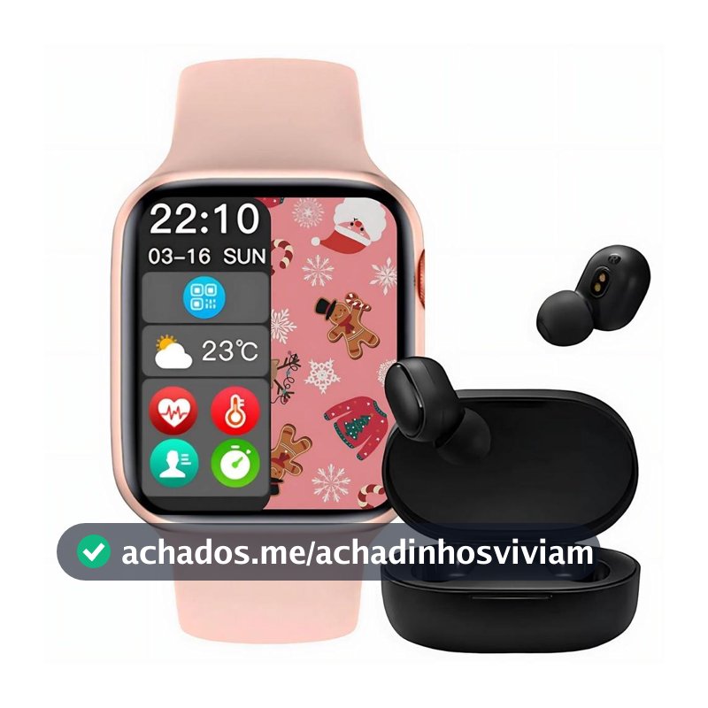 Relógio Digital Smartwatch Masculino e Feminino + Fone de Ouvido Sem fio